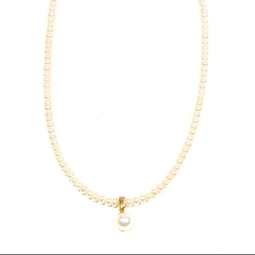 Pearl and 18K Gold Necklace